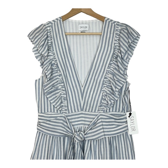 Saylor Adelaide Striped Ruffle Mini Dress - Picture 7 of 12